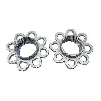 น็อตนั่งร้านแบบกำหนดเองจากเหล็กเหนียวหล่อขึ้นรูปด้วยความแม่นยำสูงสำหรับโครงสร้างนั่งร้านที่มั่นคง